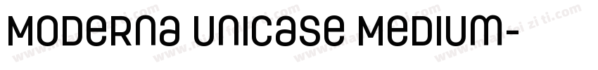 Moderna Unicase Medium字体转换